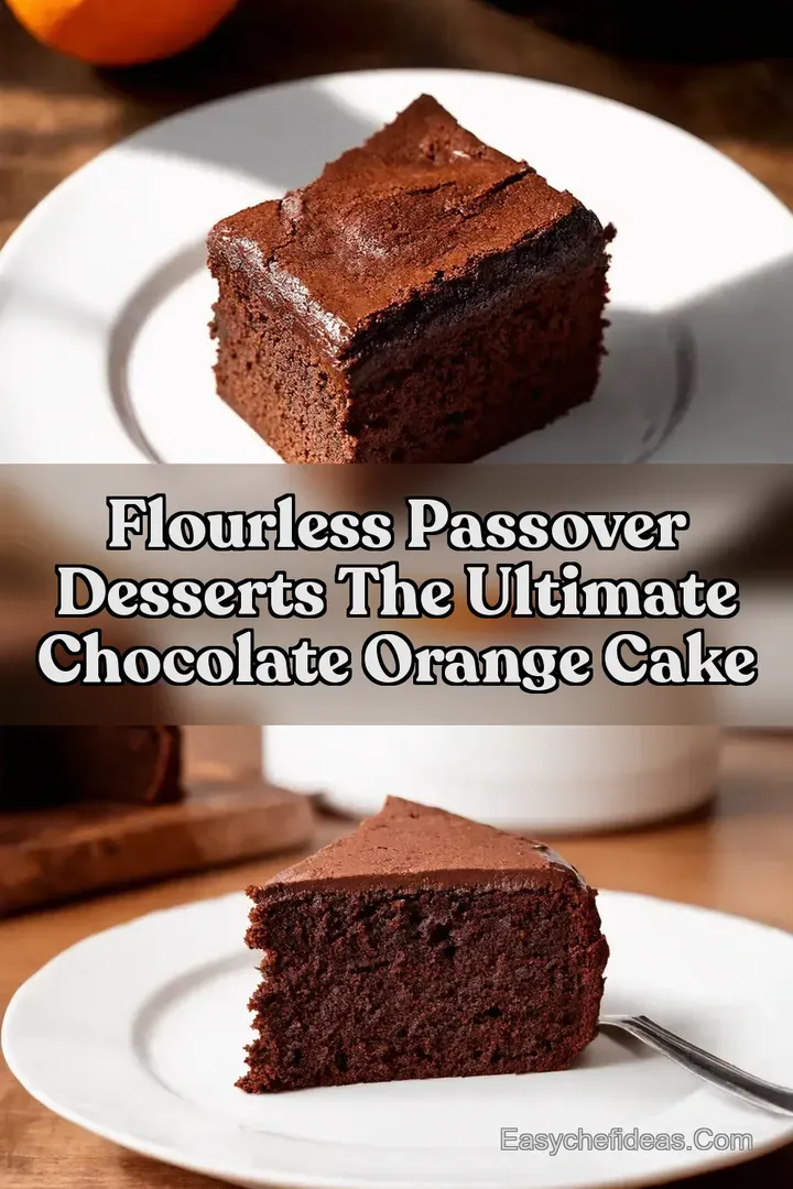 Flourless Passover Desserts The Ultimate Chocolate Orange Cake