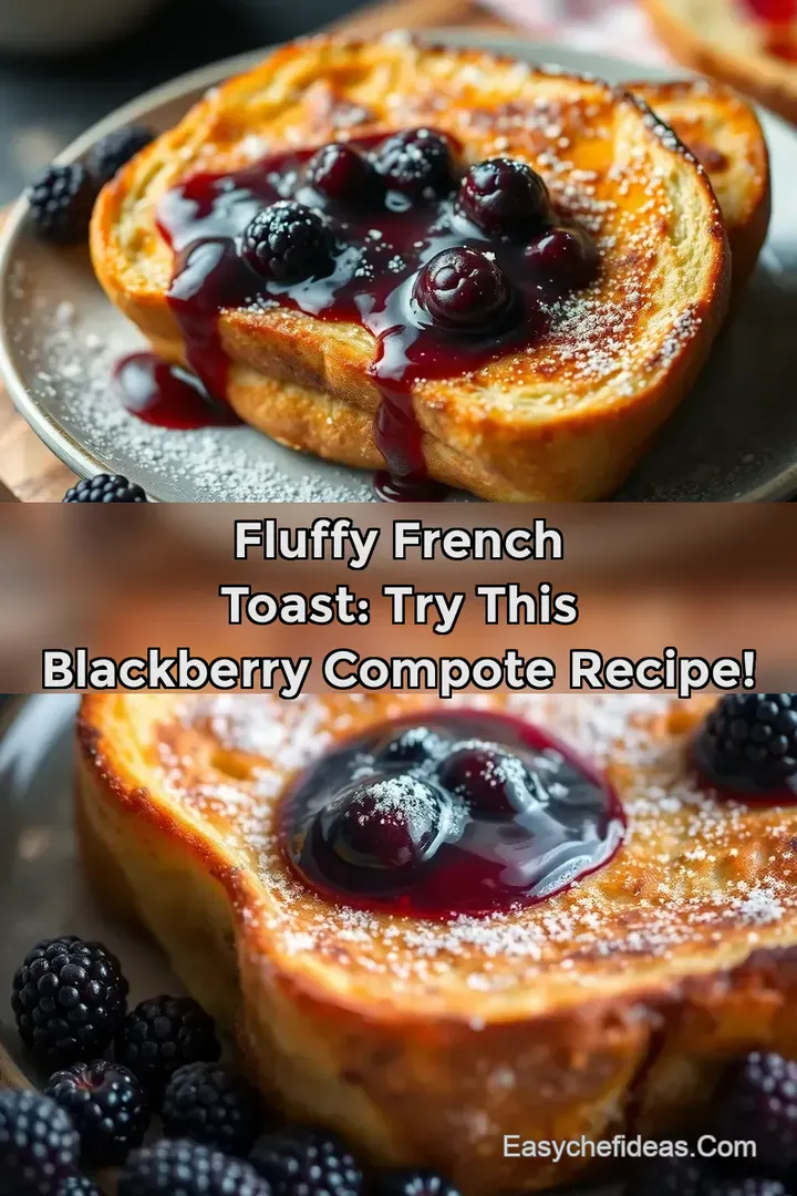 Fluffy French Toast: Try This Blackberry Compote Recipe!