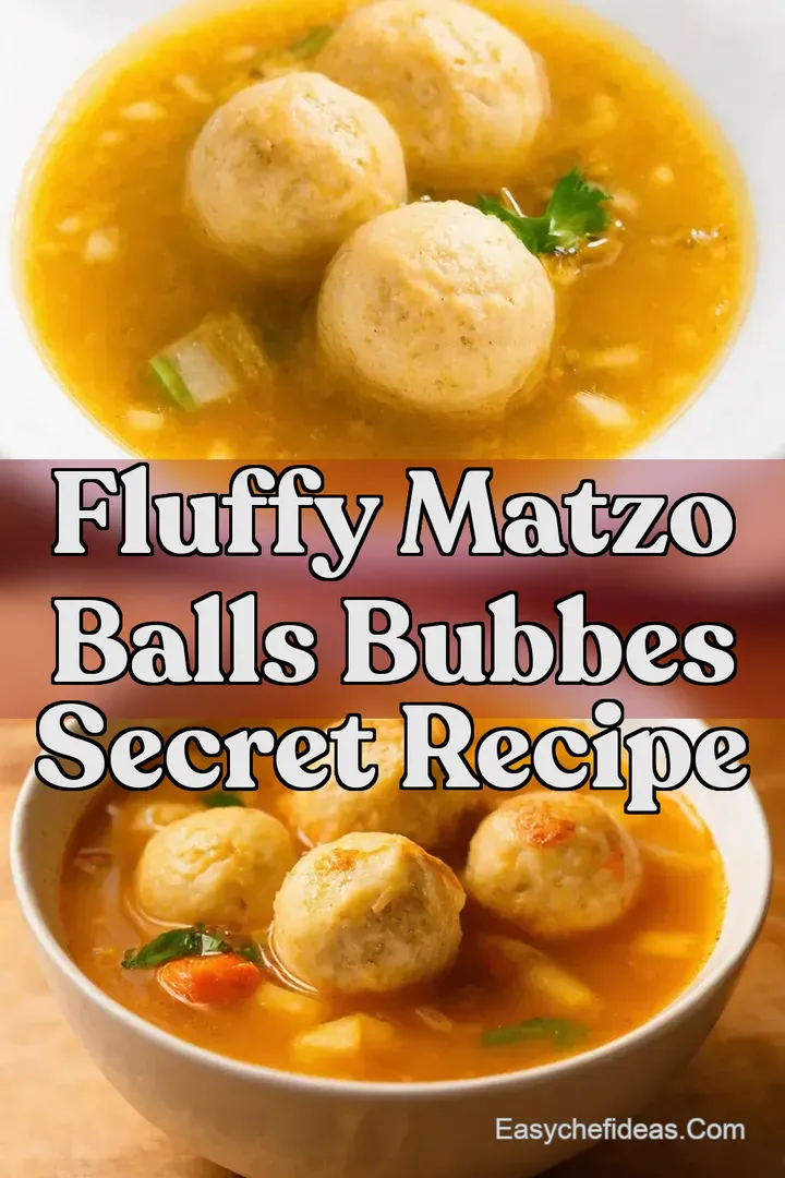Fluffy Matzo Balls Bubbes Secret Recipe