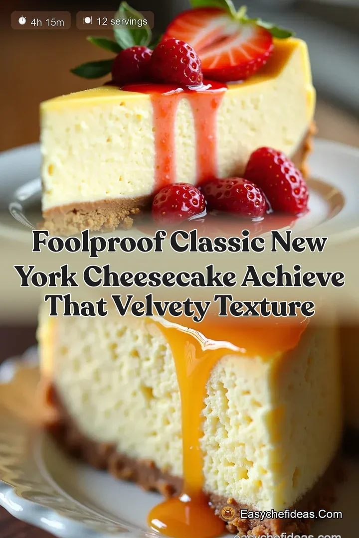 Foolproof Classic New York Cheesecake Achieve That Velvety Texture