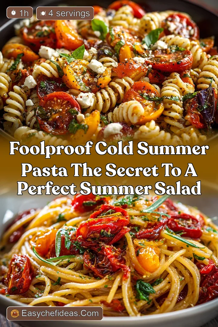 Foolproof Cold Summer Pasta The Secret to a Perfect Summer Salad