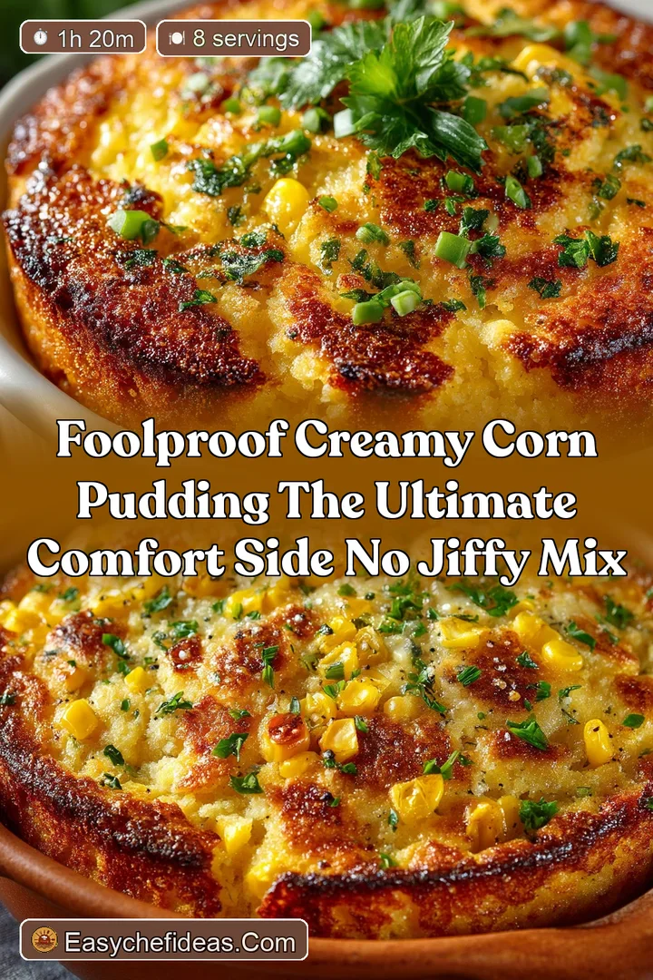 Foolproof Creamy Corn Pudding The Ultimate Comfort Side No Jiffy Mix