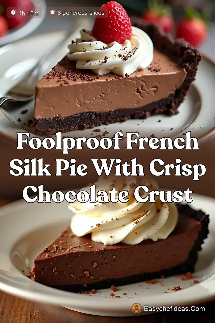 Foolproof French Silk Pie with Crisp Chocolate Crust