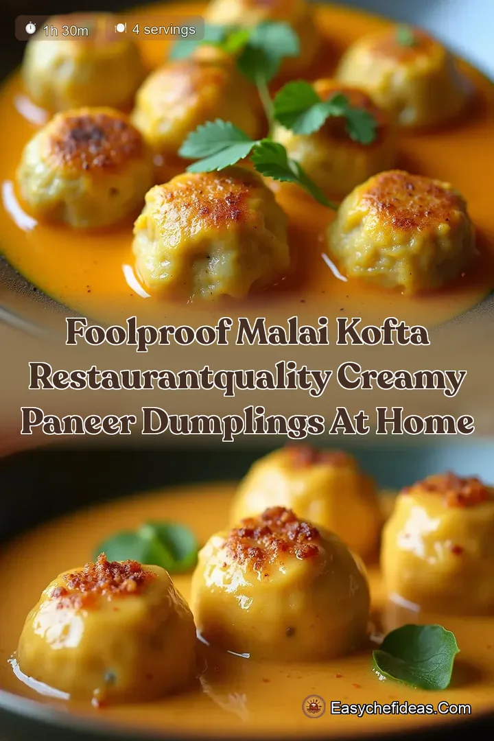 Foolproof Malai Kofta RestaurantQuality Creamy Paneer Dumplings at Home