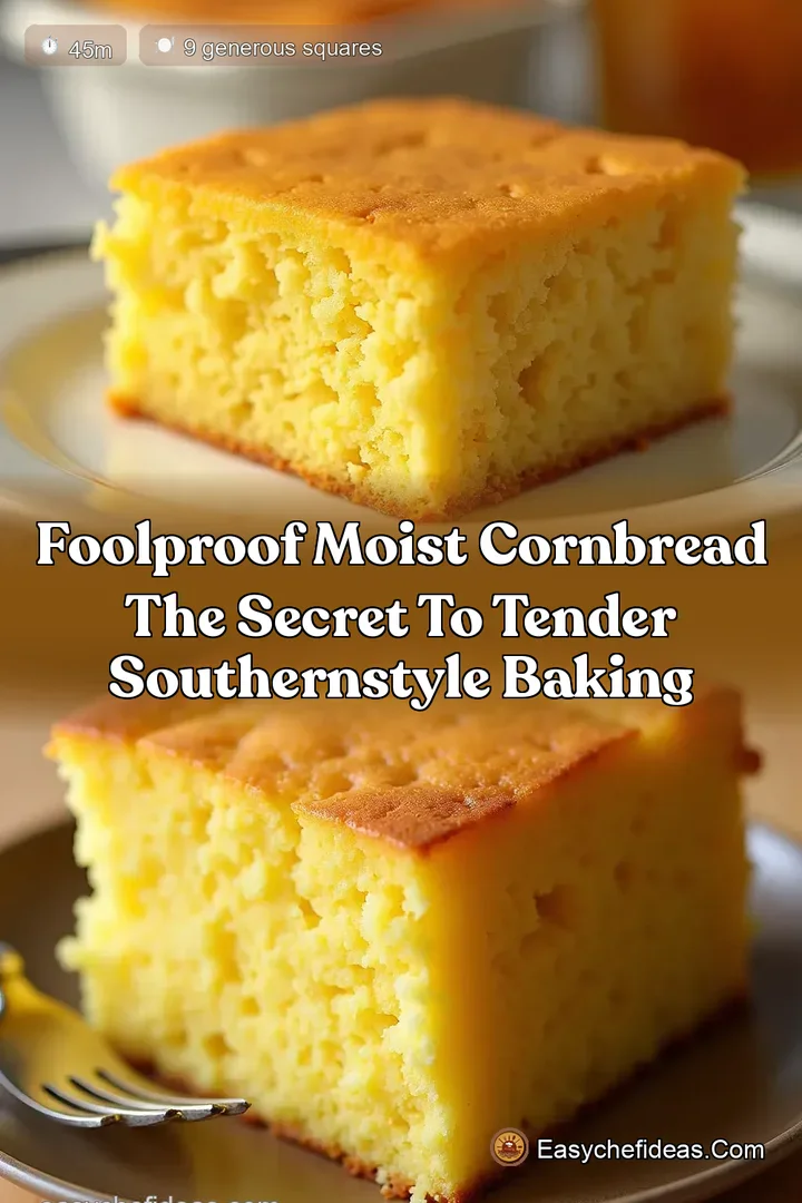Foolproof Moist Cornbread The Secret to Tender SouthernStyle Baking
