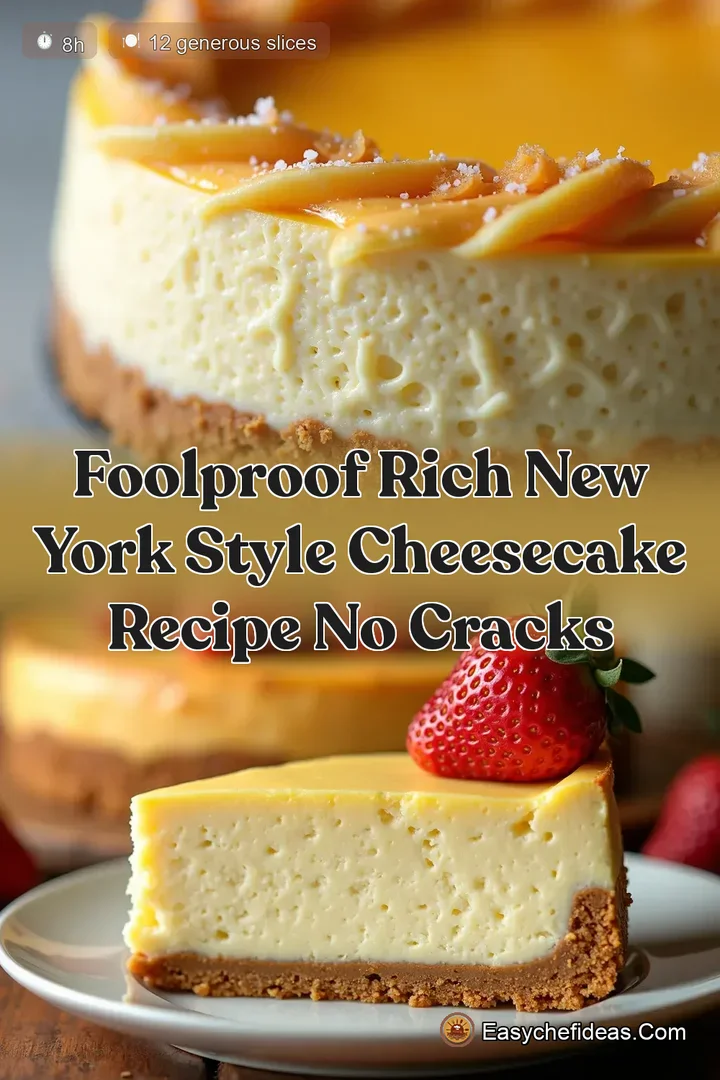 Foolproof Rich New York Style Cheesecake Recipe No Cracks