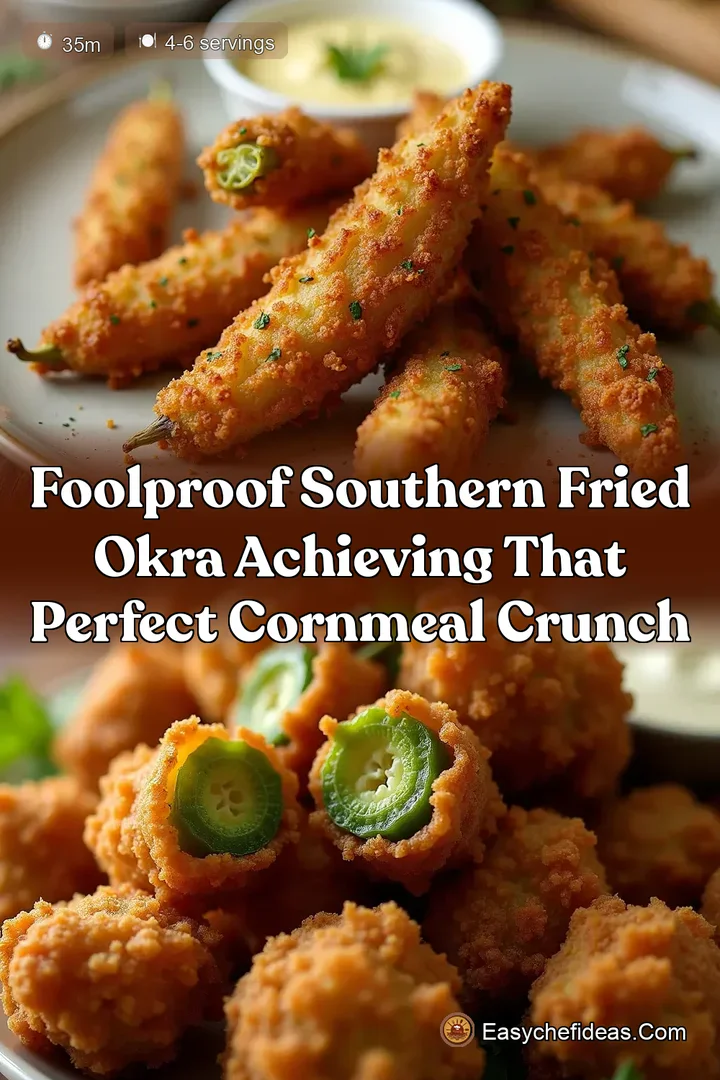 Foolproof Southern Fried Okra Achieving That Perfect Cornmeal Crunch