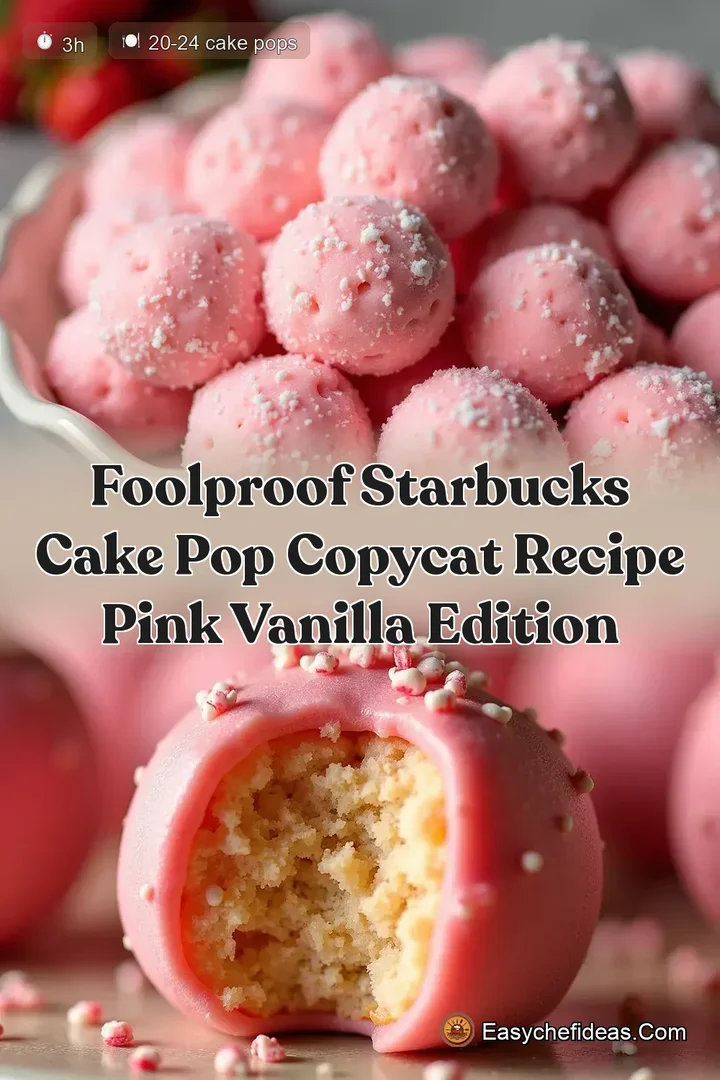 Foolproof Starbucks Cake Pop Copycat Recipe Pink Vanilla Edition