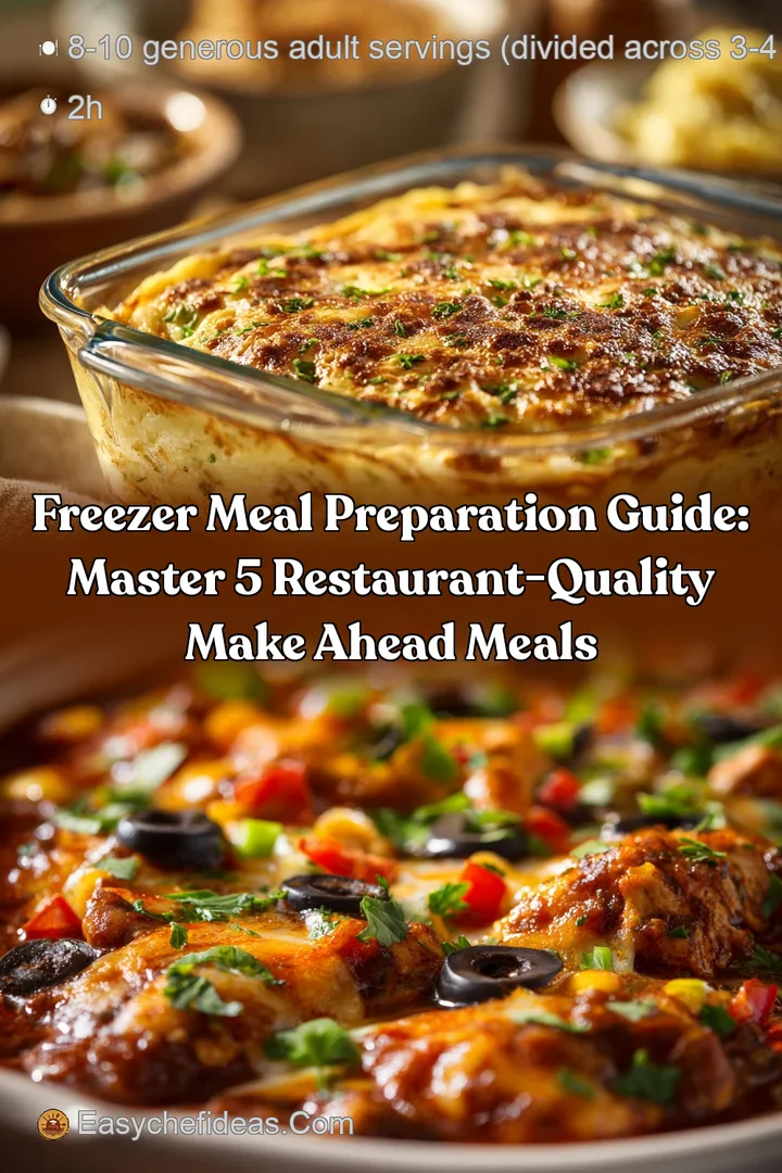 Freezer Meal Preparation Guide: Master 5 Restaurant-Quality Make Ahead Meals
