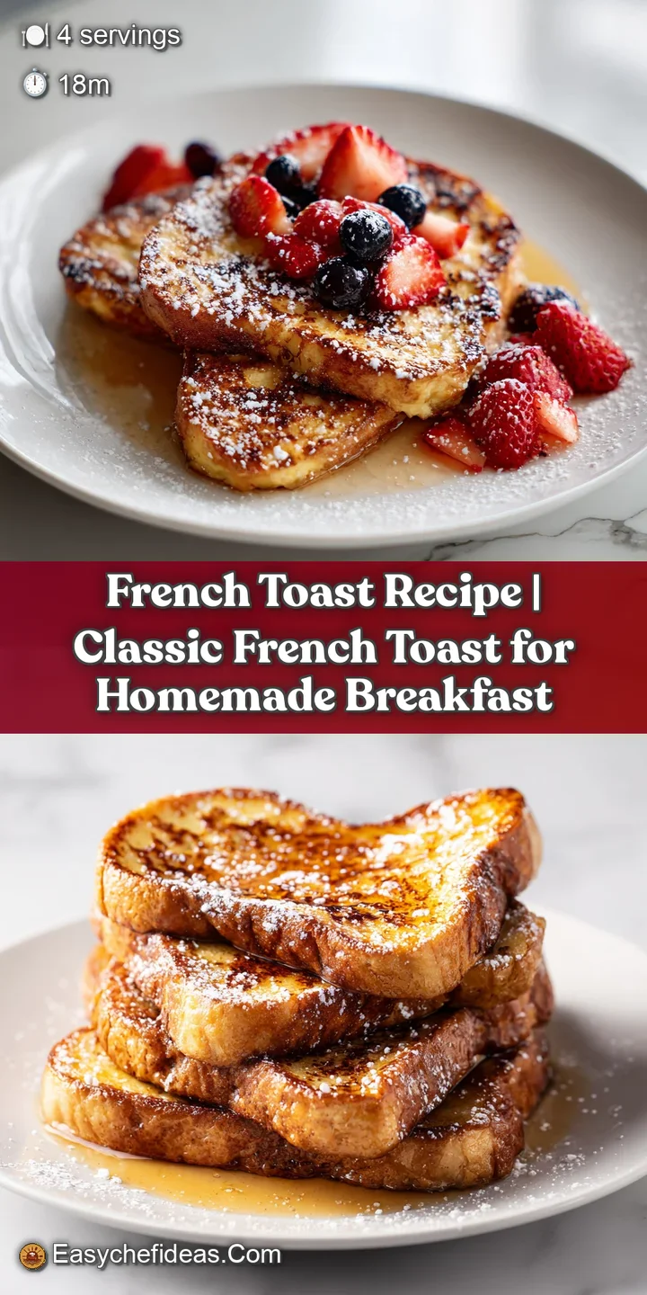 Close-up of fluffy French toast with a custardy center, glistening under warm syrup.