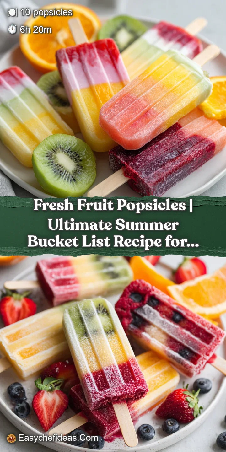 Close-up of a perfectly frozen fruit popsicle, showing its translucent texture and juicy fruit pieces.