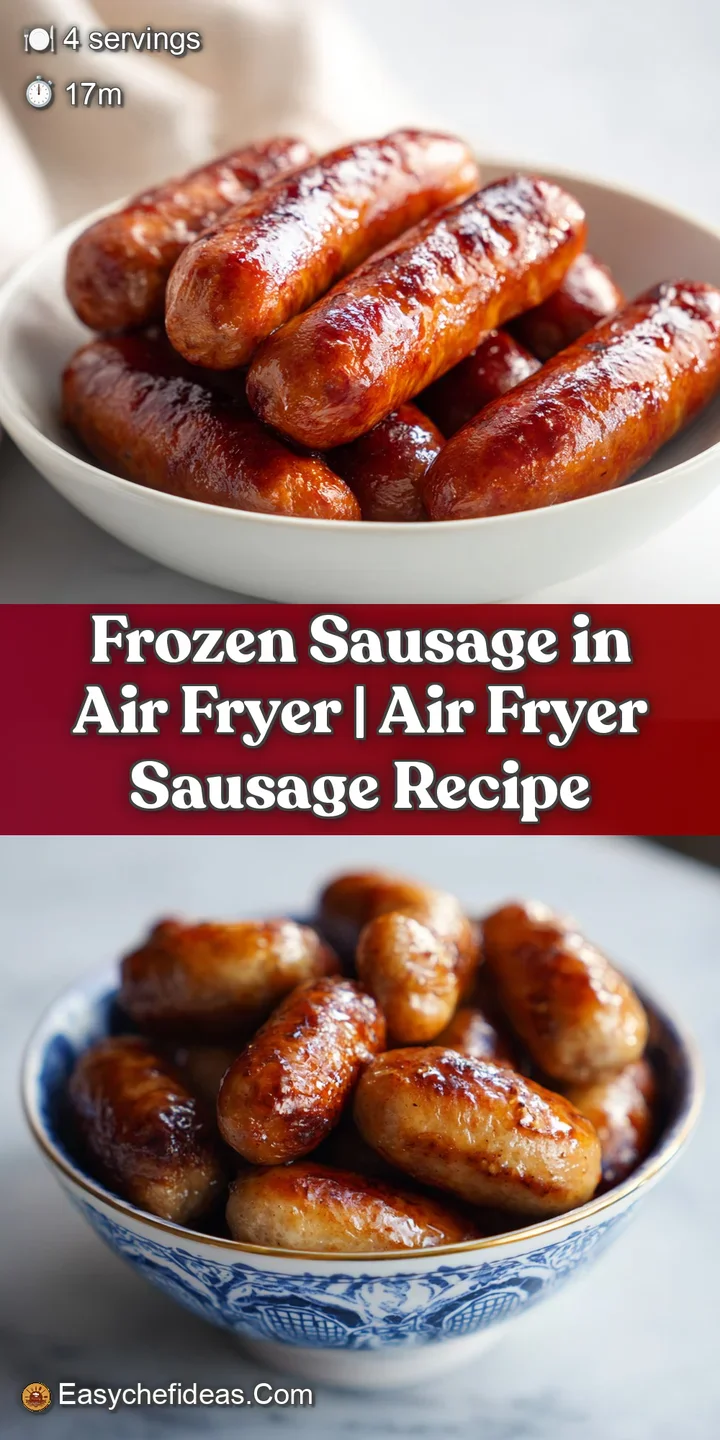 Close-up of a steaming, browned sausage link with a slightly crinkled casing, hinting at its tender, juicy texture inside.