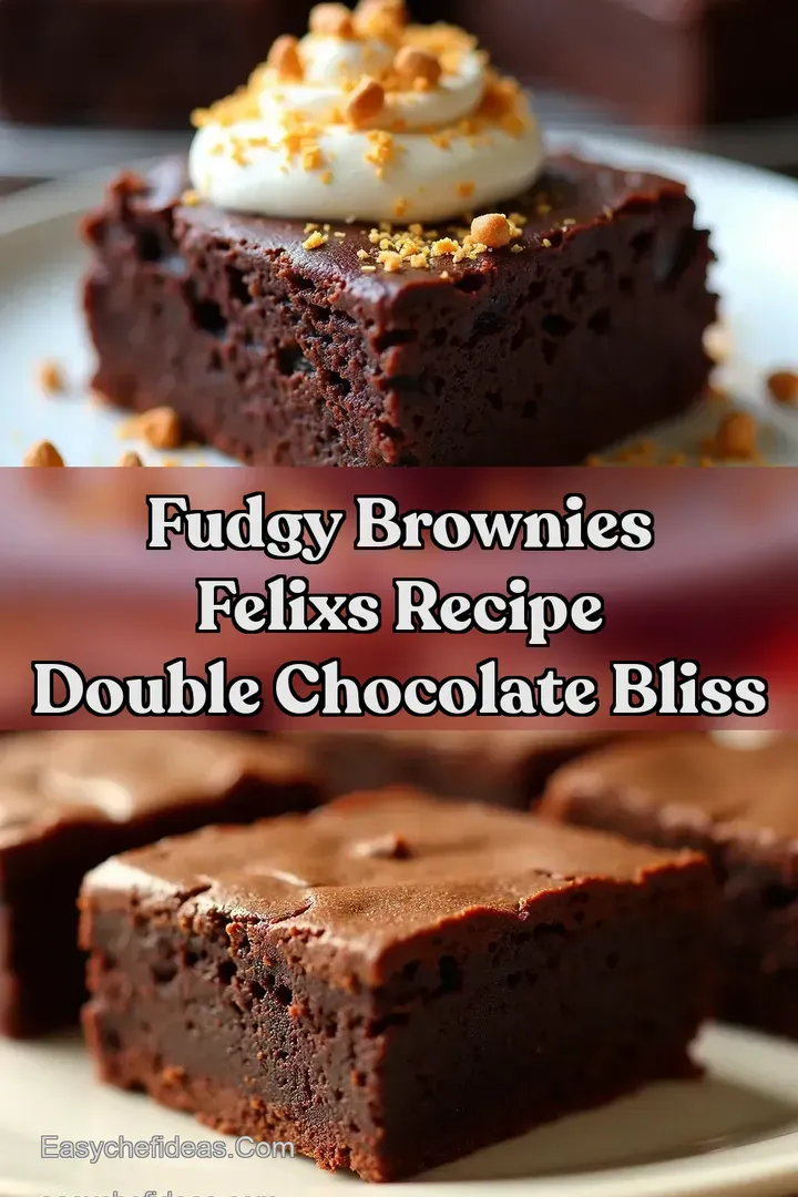 Fudgy Brownies Felixs Recipe Double Chocolate Bliss