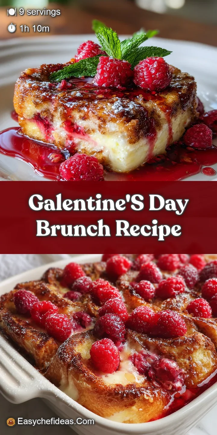 Close-up shot of a glistening brunch pastry, its flaky layers dusted with powdered sugar and adorned with ripe, juicy rasp...