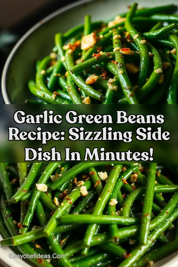Garlic Green Beans Recipe: Sizzling Side Dish in Minutes!