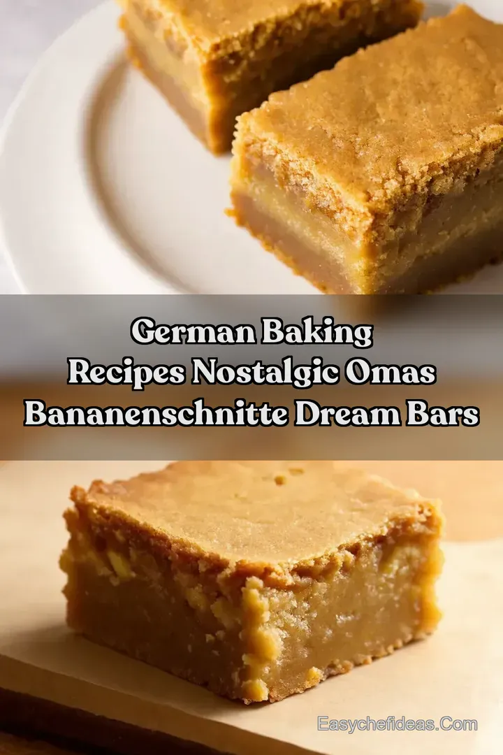 German Baking Recipes Nostalgic Omas Bananenschnitte Dream Bars