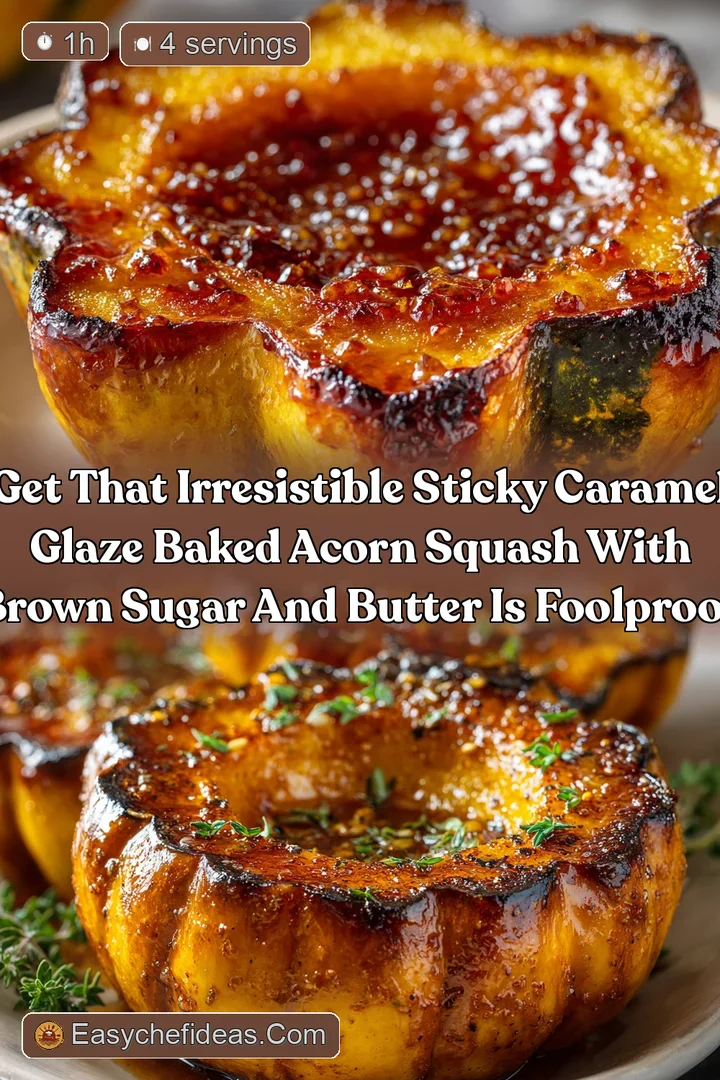 Get that Irresistible Sticky Caramel Glaze Baked Acorn Squash with Brown Sugar and Butter is Foolproof