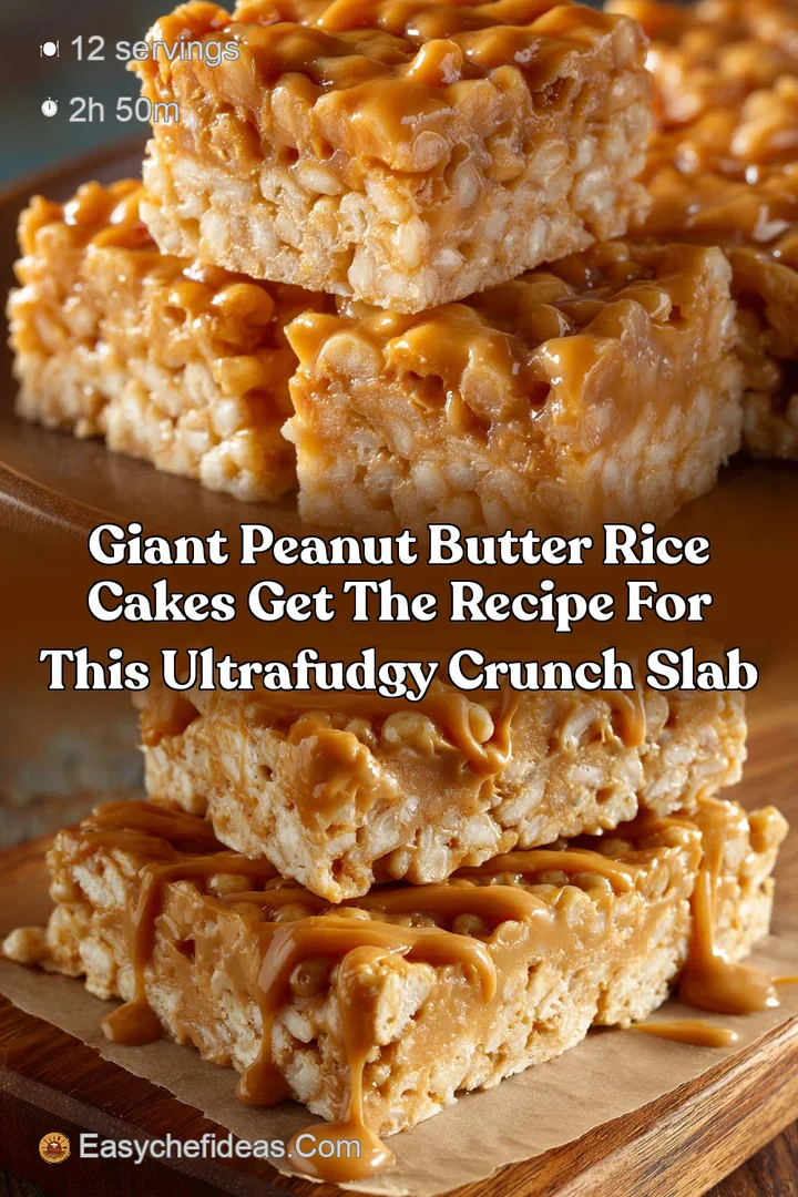 Giant Peanut Butter Rice Cakes Get the Recipe for This UltraFudgy Crunch Slab
