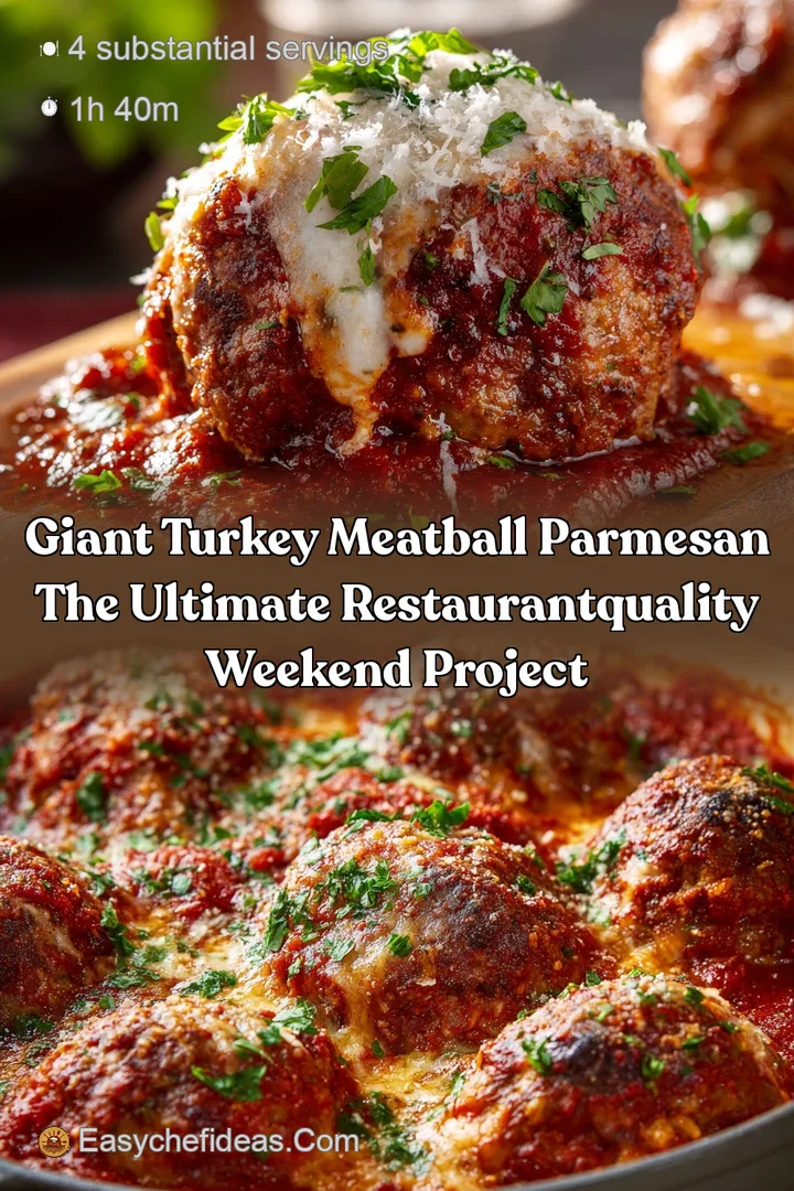 Giant Turkey Meatball Parmesan The Ultimate RestaurantQuality Weekend Project
