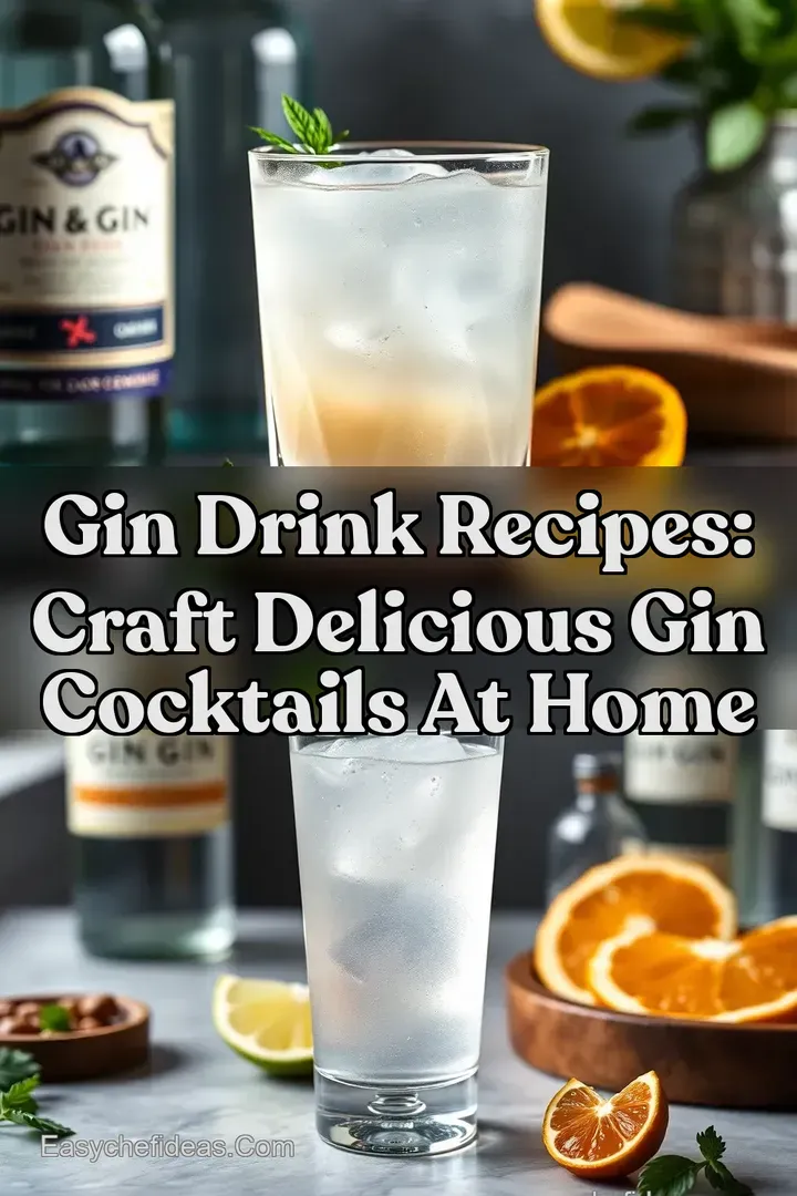 Gin Drink Recipes: Craft Delicious Gin Cocktails at Home
