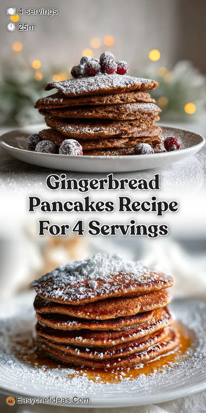 Close-up of a gingerbread pancake, revealing its soft, golden-brown interior and spiced aroma. A tempting morning treat.