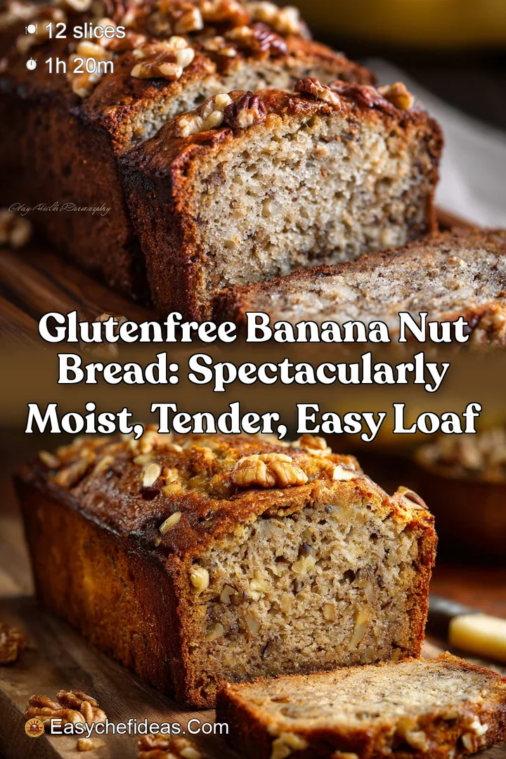 GlutenFree Banana Nut Bread: Spectacularly Moist Tender Easy Loaf