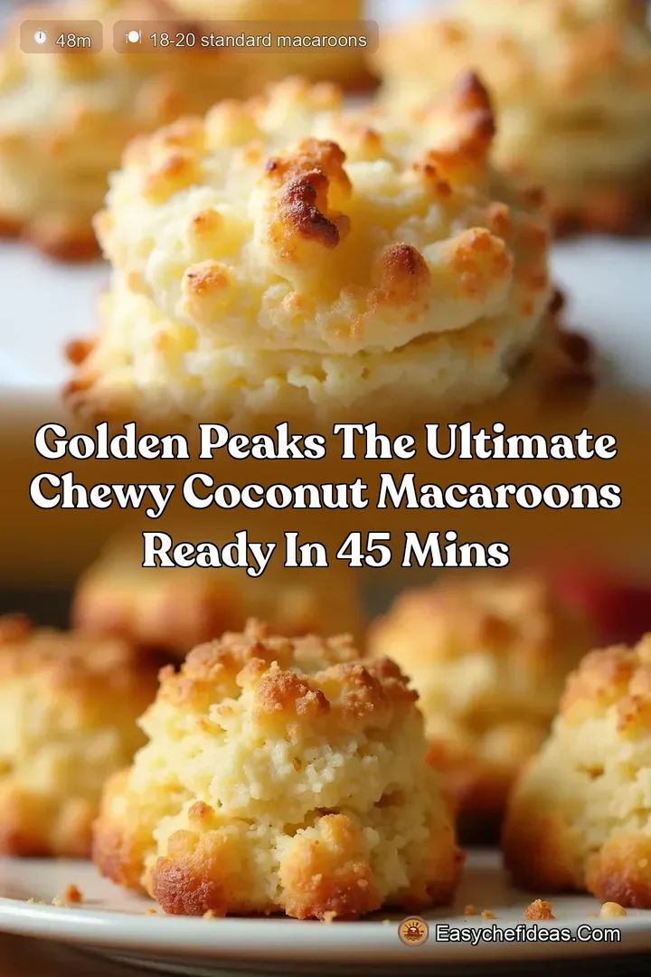 Golden Peaks The Ultimate Chewy Coconut Macaroons Ready in 45 Mins