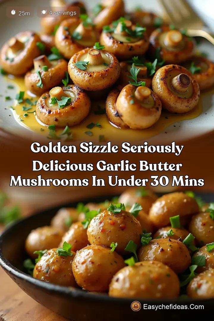 Golden Sizzle Seriously Delicious Garlic Butter Mushrooms in Under 30 Mins
