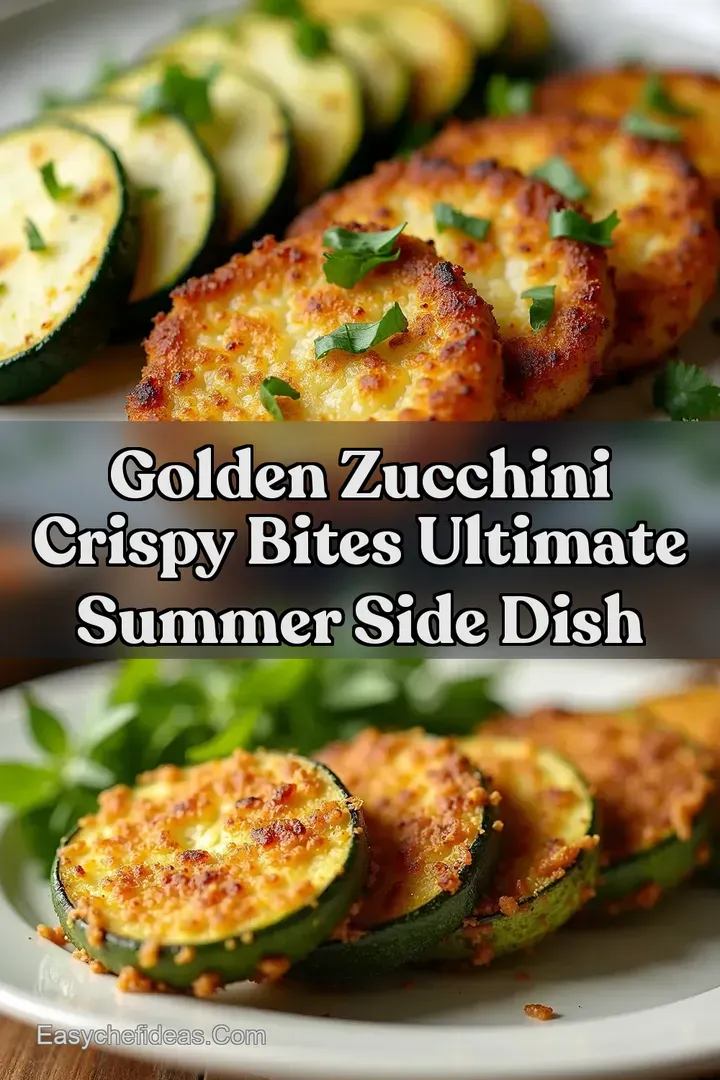 Golden Zucchini Crispy Bites Ultimate Summer Side Dish