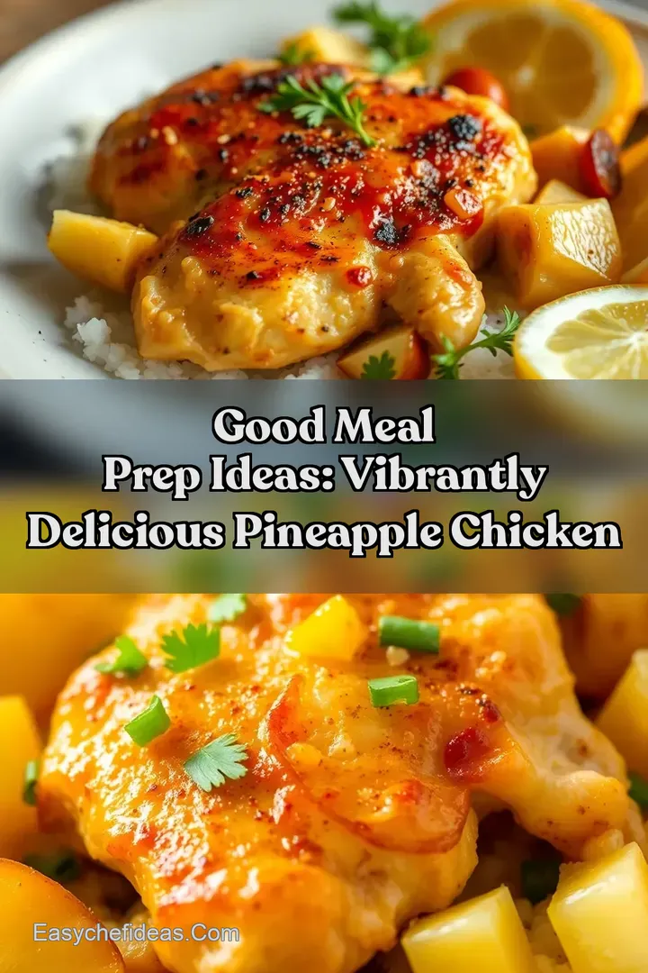 Good Meal Prep Ideas: Vibrantly Delicious Pineapple Chicken