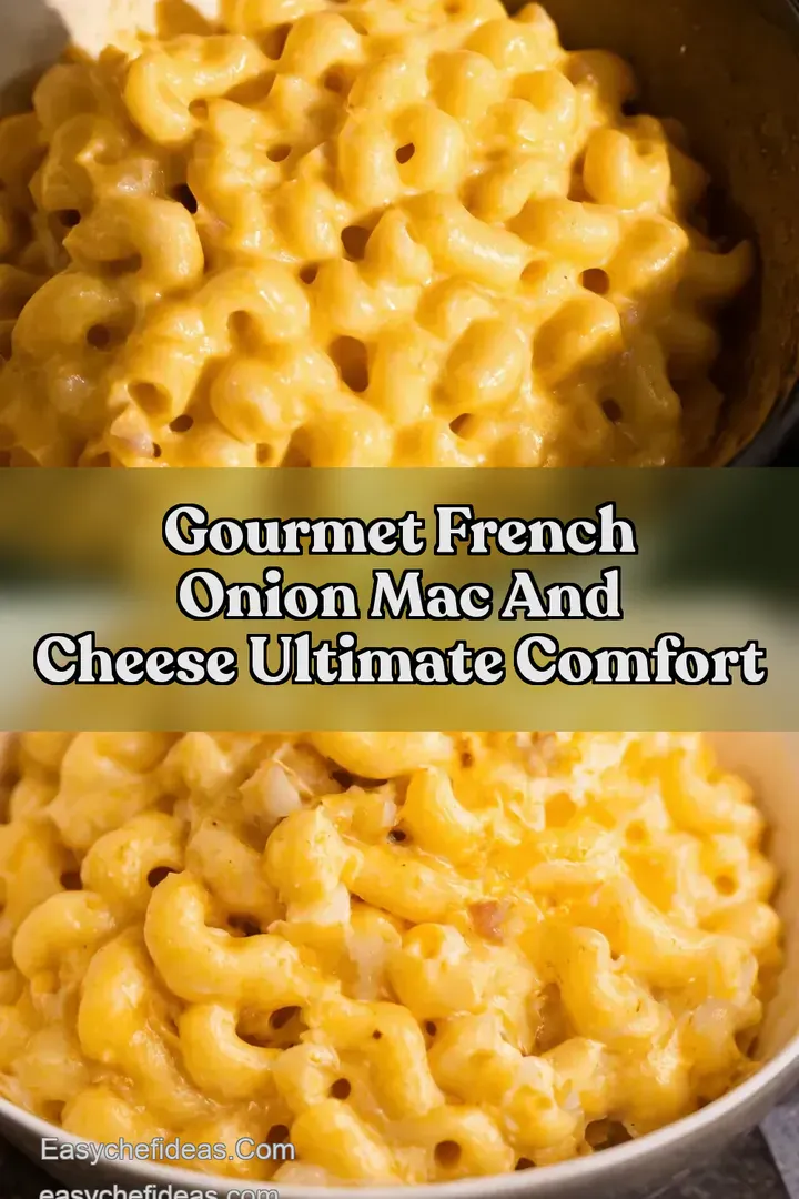 Gourmet French Onion Mac and Cheese Ultimate Comfort