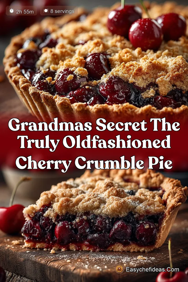 Grandmas Secret The Truly OldFashioned Cherry Crumble Pie