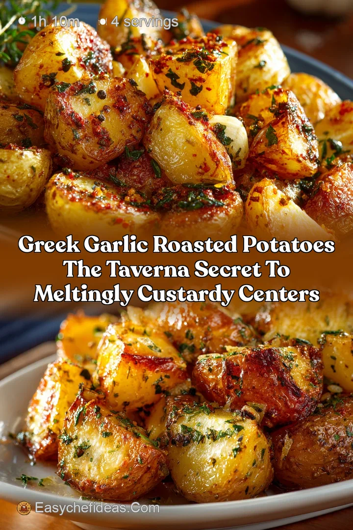 Greek Garlic Roasted Potatoes The Taverna Secret to Meltingly Custardy Centers