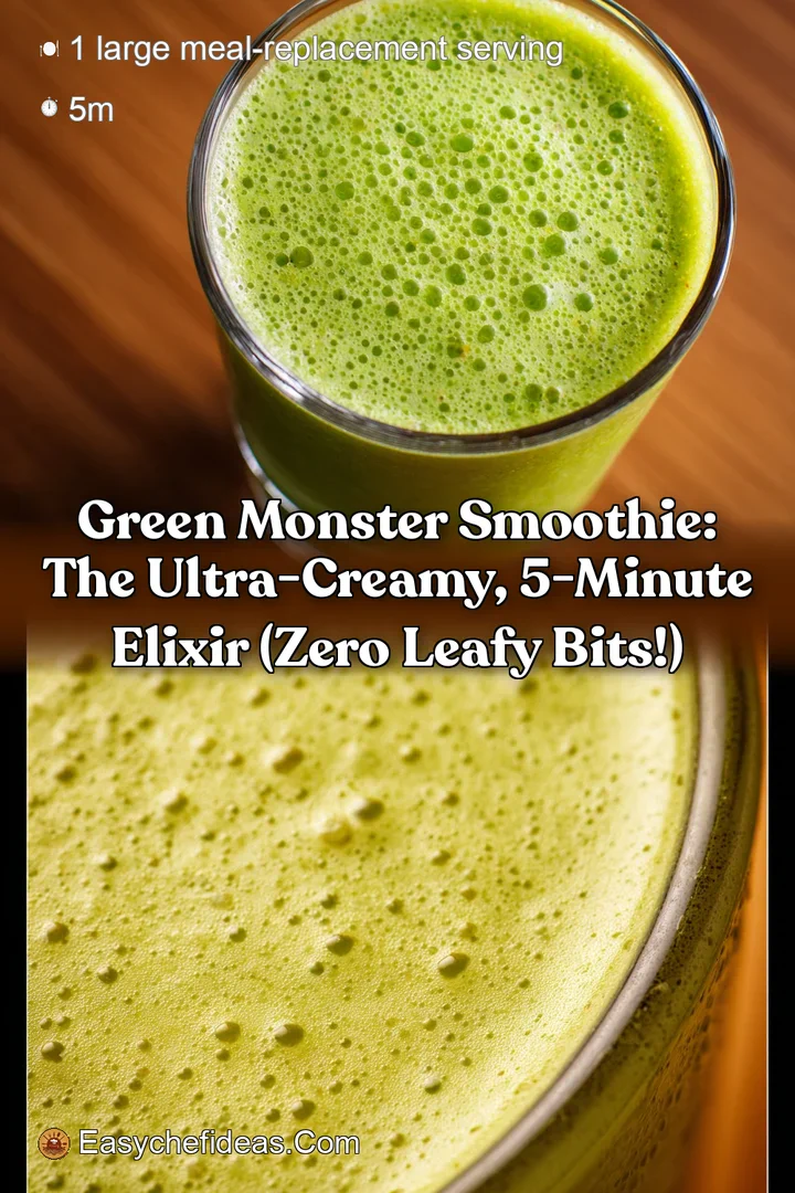 Green Monster Smoothie: The Ultra-Creamy 5-Minute Elixir (Zero Leafy Bits!)