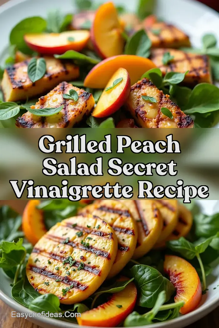 Grilled Peach Salad Secret Vinaigrette Recipe