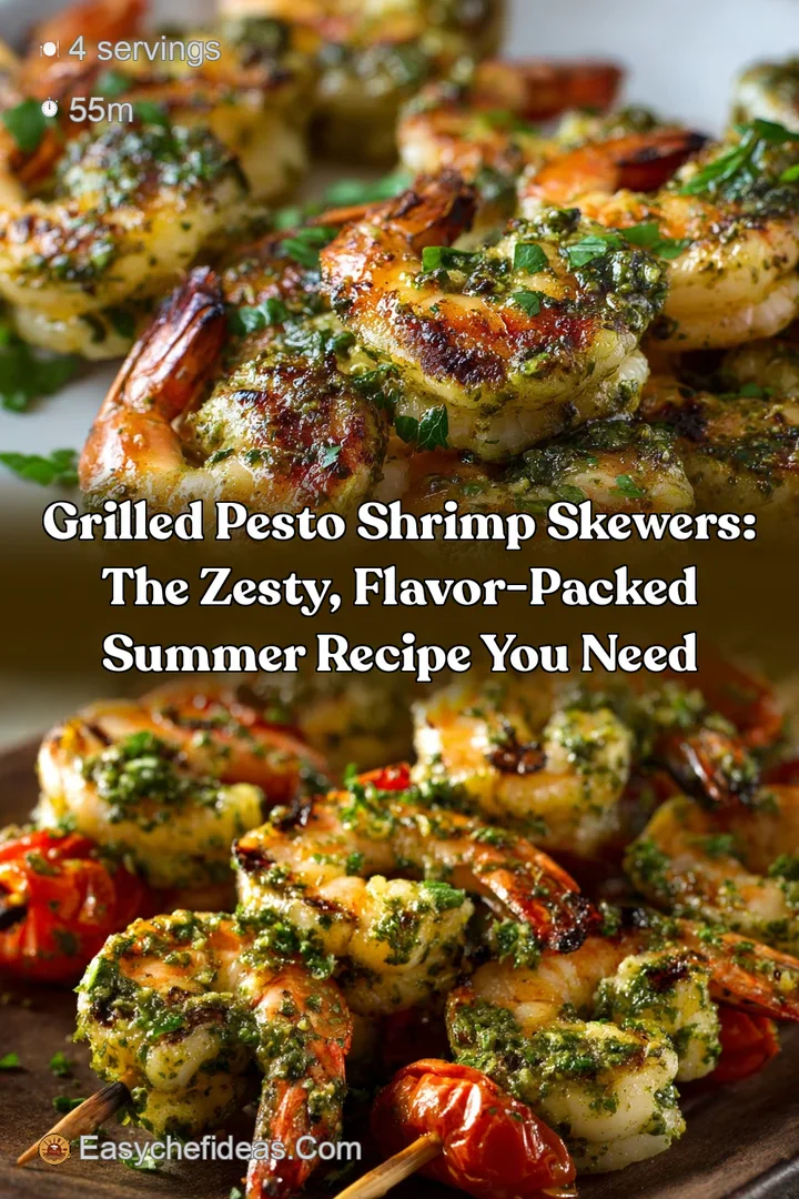 Grilled Pesto Shrimp Skewers: The Zesty Flavor-Packed Summer Recipe You Need