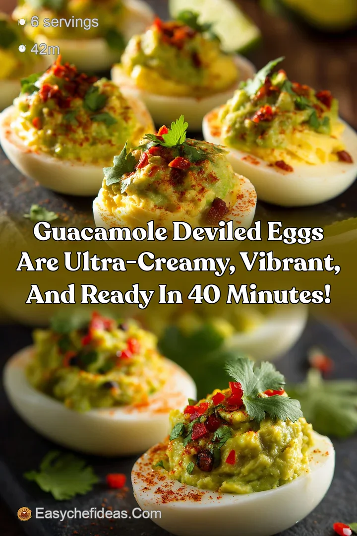 Guacamole Deviled Eggs are ultra-creamy vibrant and ready in 40 minutes!