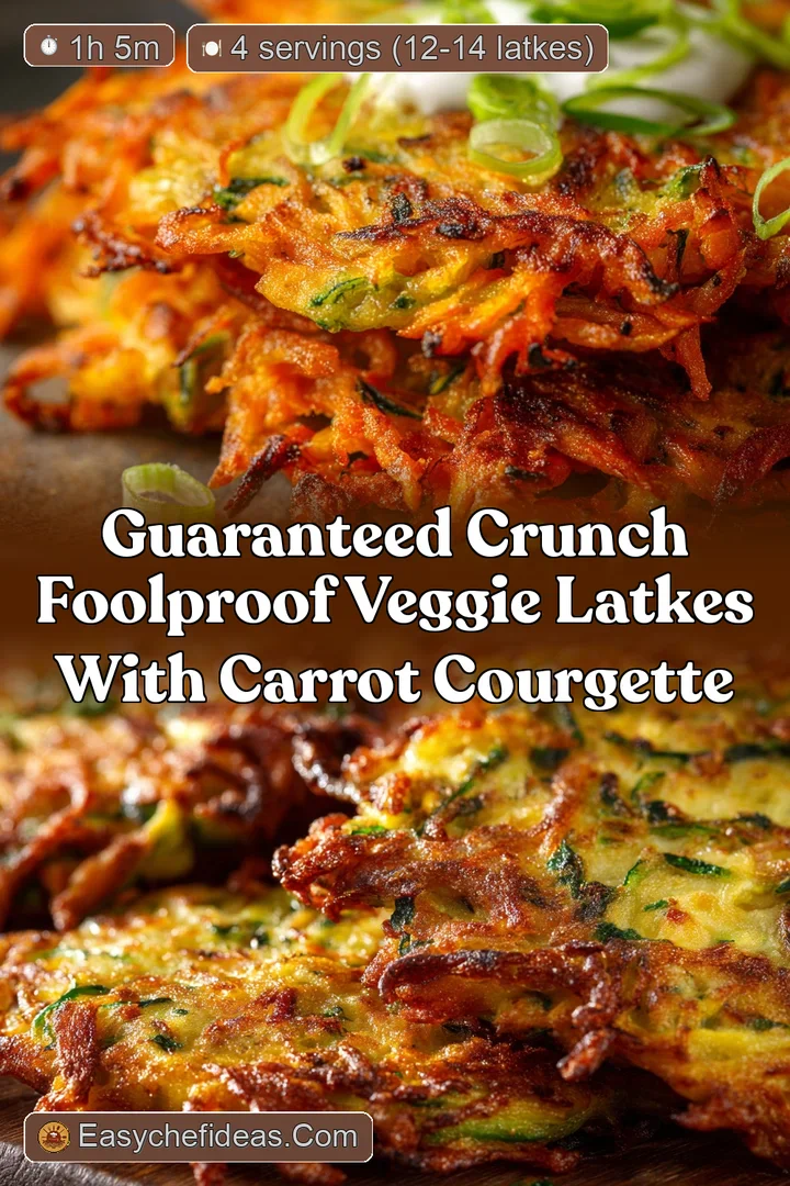 Guaranteed Crunch Foolproof Veggie Latkes with Carrot Courgette