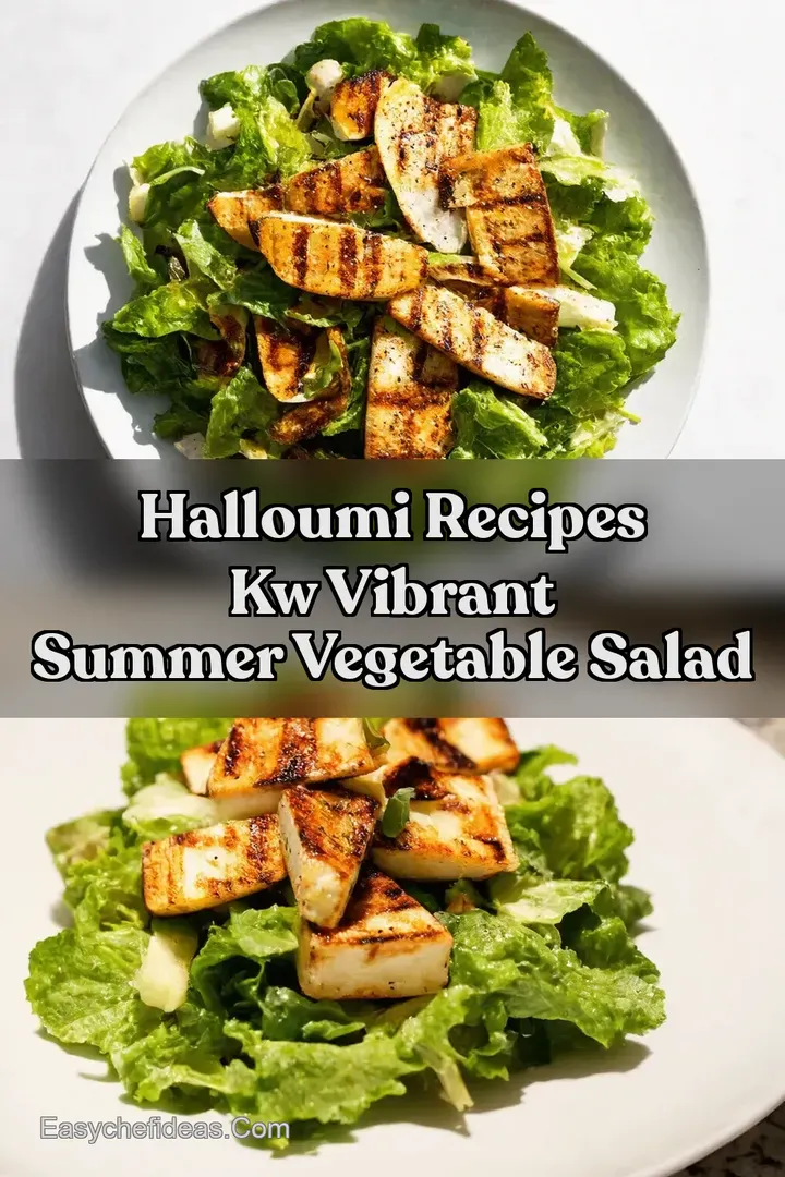 Halloumi Recipes kw Vibrant Summer Vegetable Salad