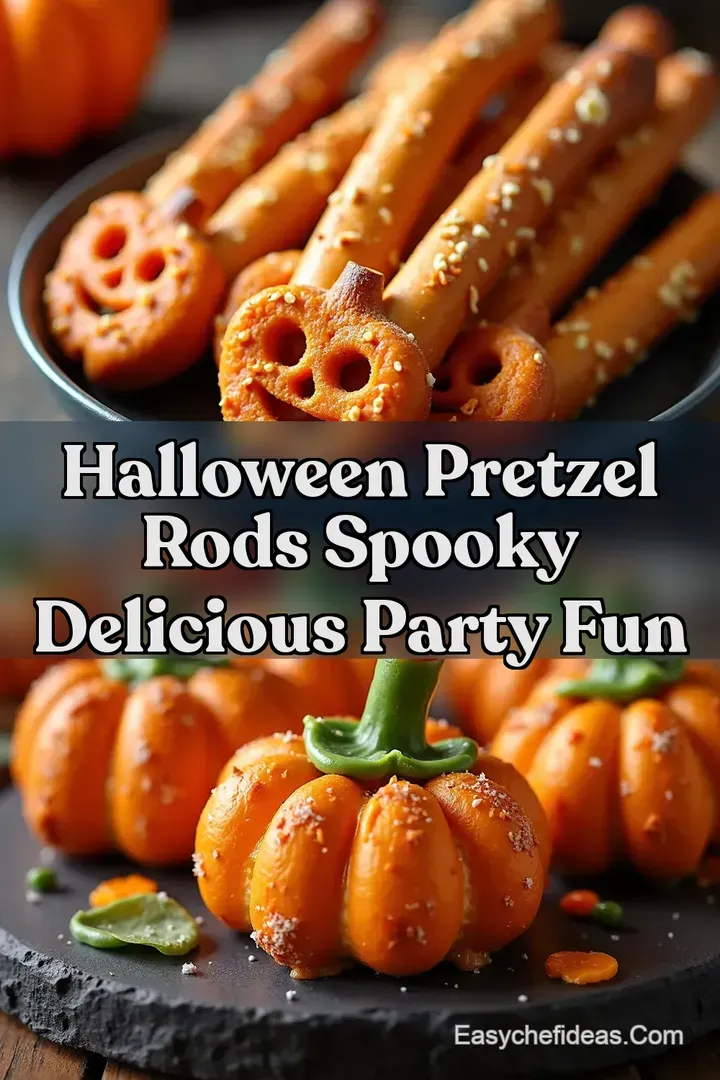 Halloween Pretzel Rods Spooky Delicious Party Fun