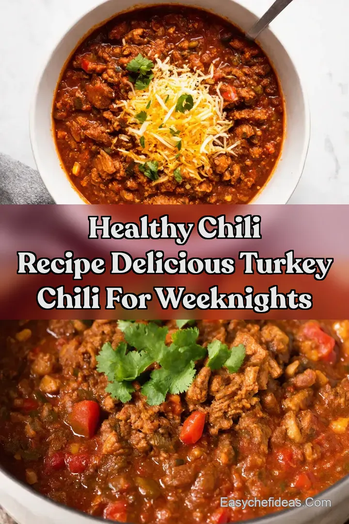 Healthy Chili Recipe Delicious Turkey Chili for Weeknights