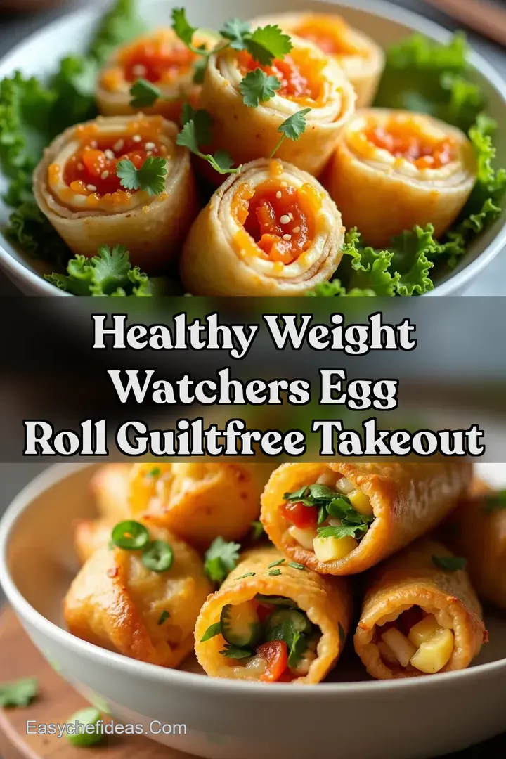 Healthy Weight Watchers Egg Roll GuiltFree Takeout