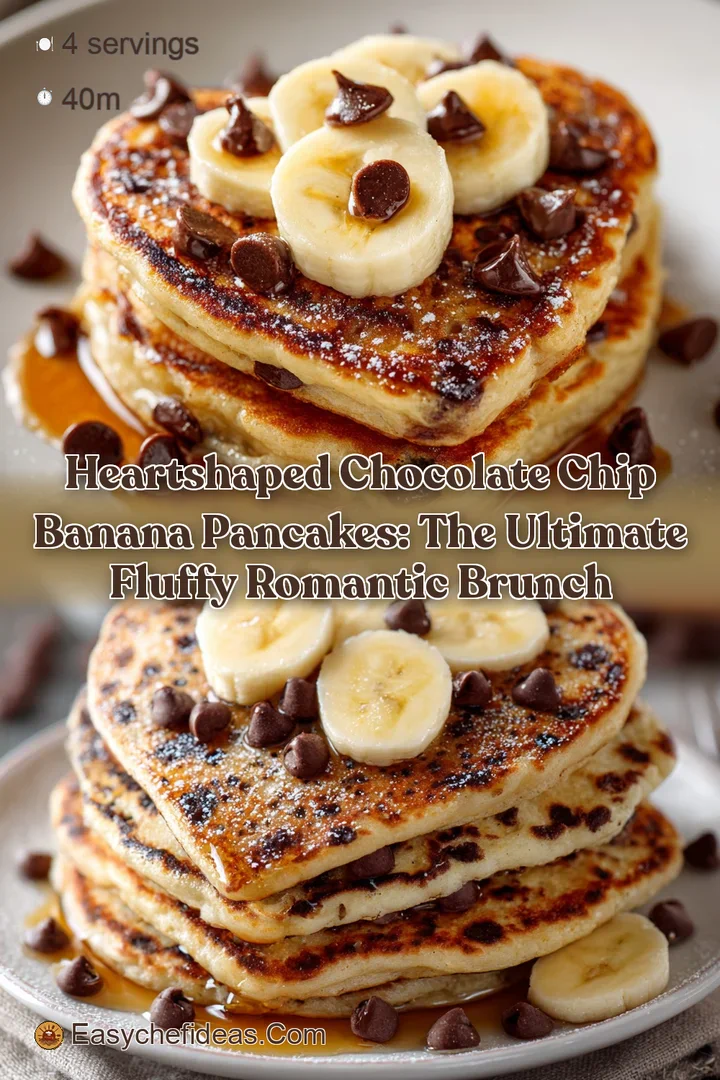 HeartShaped Chocolate Chip Banana Pancakes: The Ultimate Fluffy Romantic Brunch