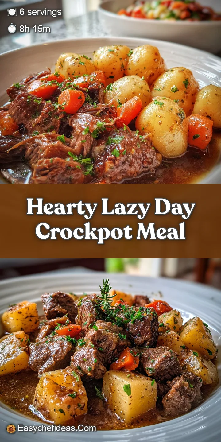 Close-up of a beef and potato casserole, showcasing a rich, glossy sauce and perfectly browned potato edges. Steaming and ...