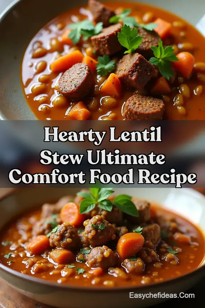 Hearty Lentil Stew Ultimate Comfort Food Recipe