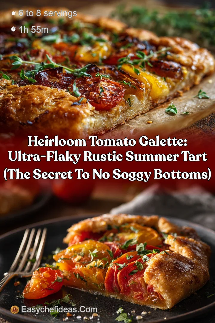 Heirloom Tomato Galette: Ultra-Flaky Rustic Summer Tart (The Secret to No Soggy Bottoms)