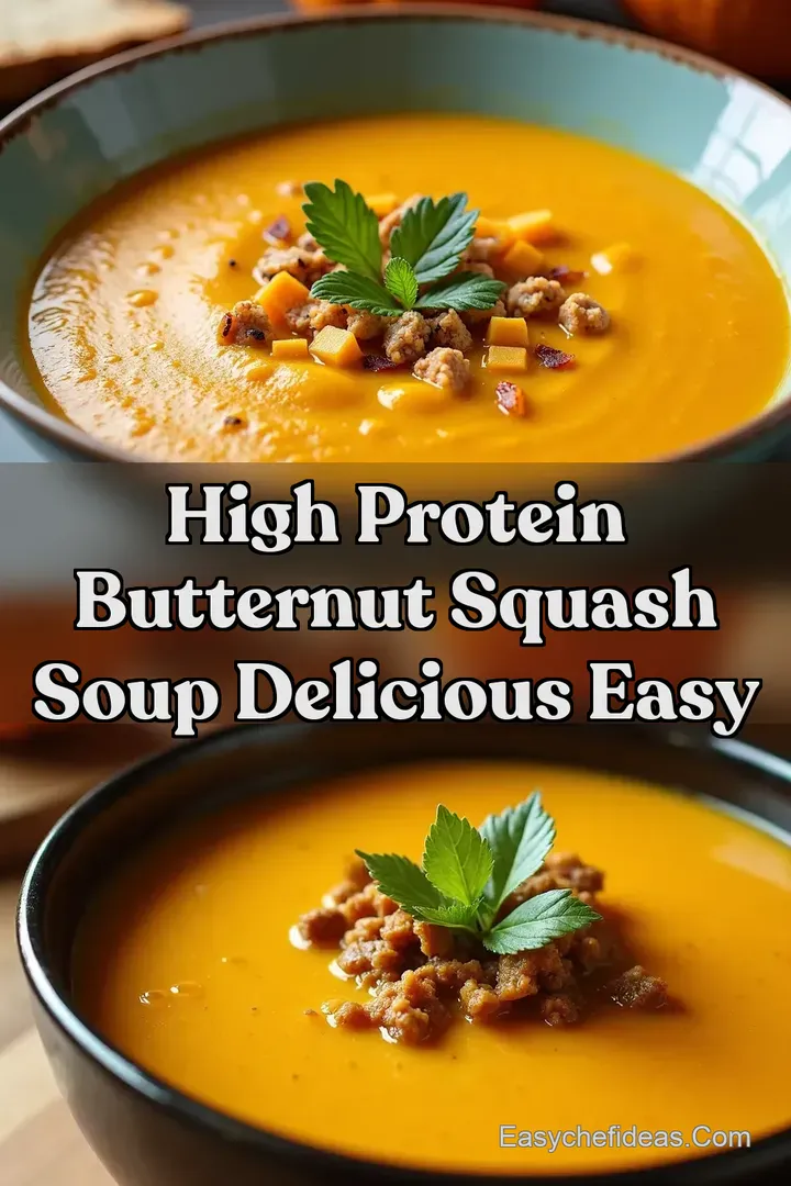 High Protein Butternut Squash Soup Delicious Easy