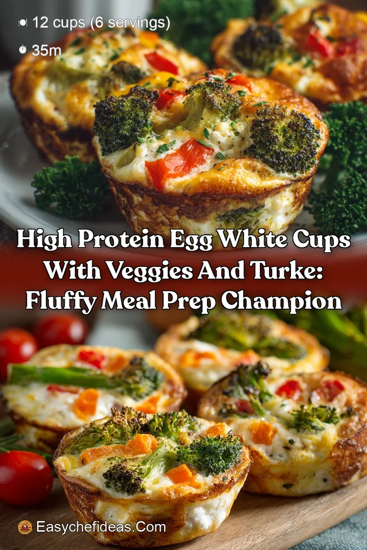 High Protein Egg White Cups with Veggies and Turke: Fluffy Meal Prep Champion