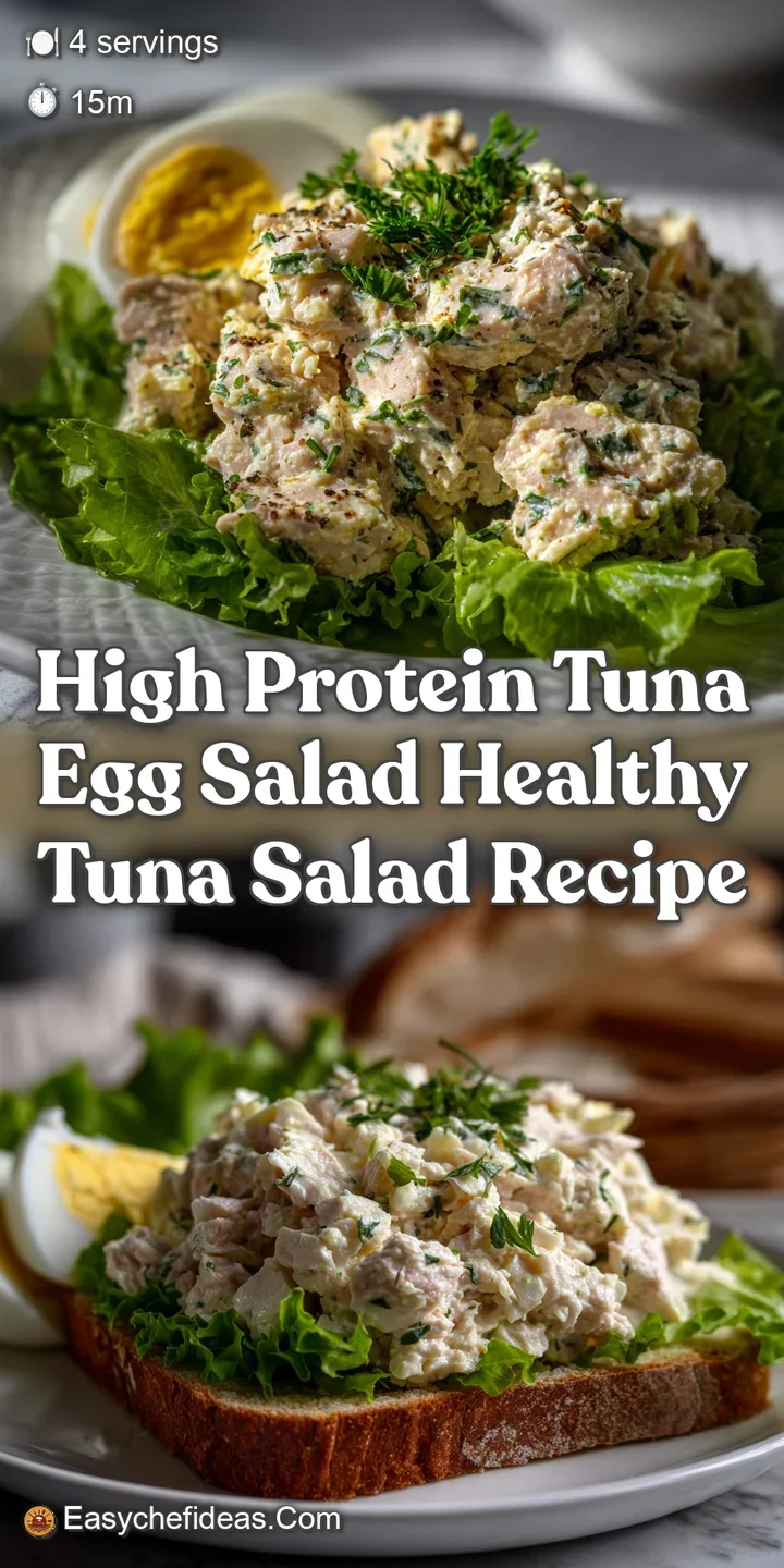 High Protein Tuna Egg Salad Healthy Tuna Salad Recipe