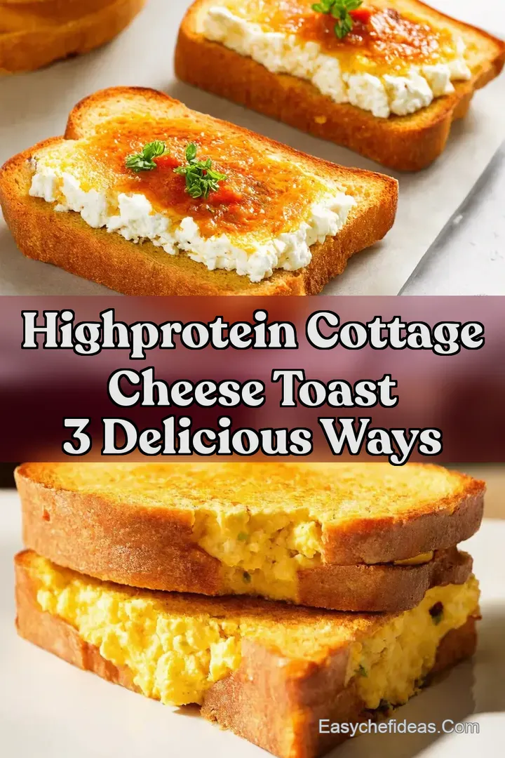 HighProtein Cottage Cheese Toast 3 Delicious Ways